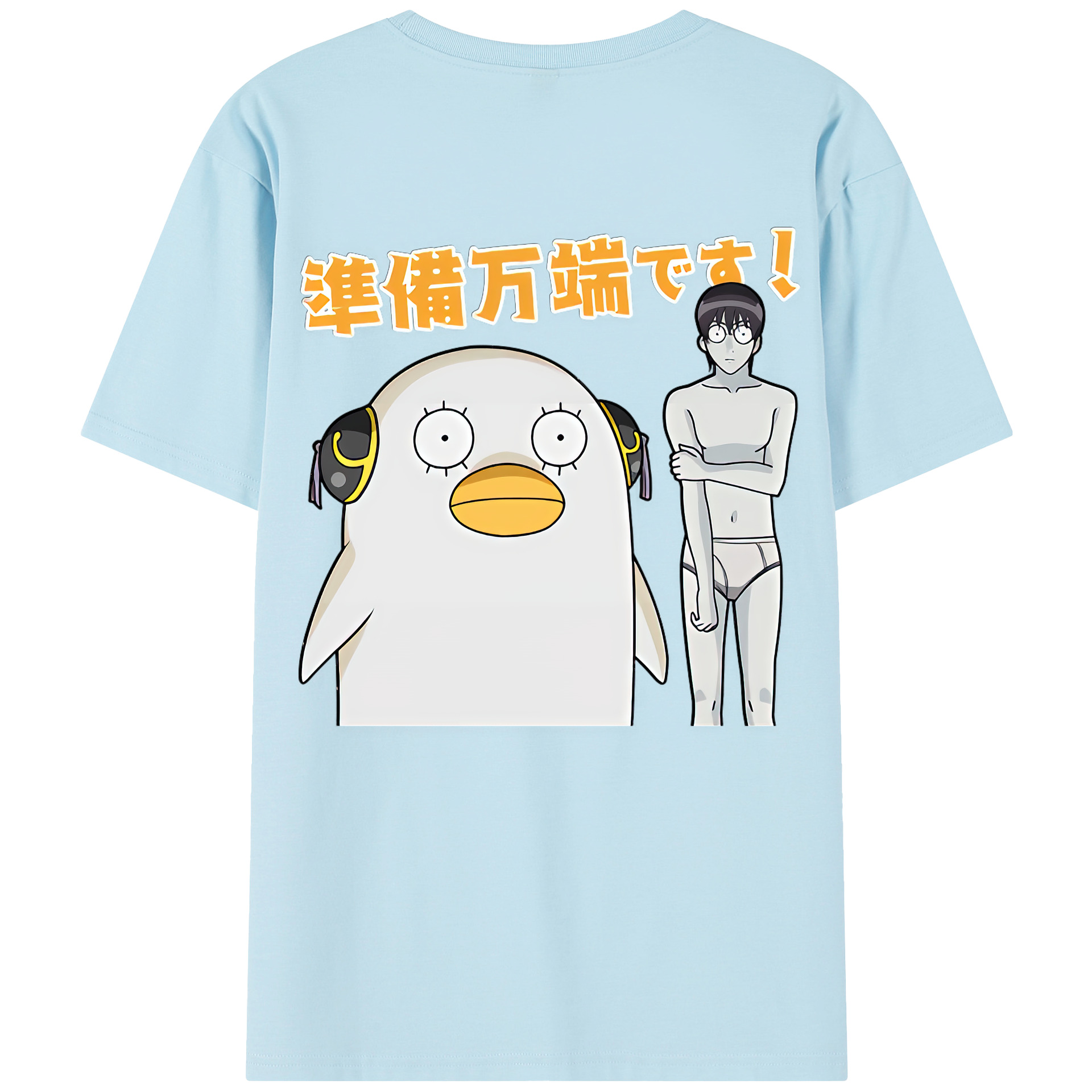 （画像用） ぎんたま 坂田銀時（さかたぎんとき） 神楽 志村新八（しむら しんぱち） GINTAMA Sakata Gintoki Kagura Shimura Shinpachi 綿100％半袖Tシャツ（背面プリント）